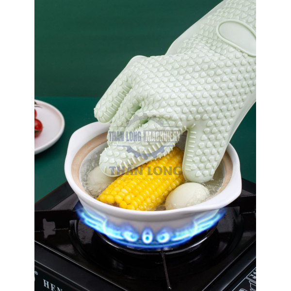 Bao tay Silicon cách nhiệt, chống trơn, chống nóng, 2 LỚP