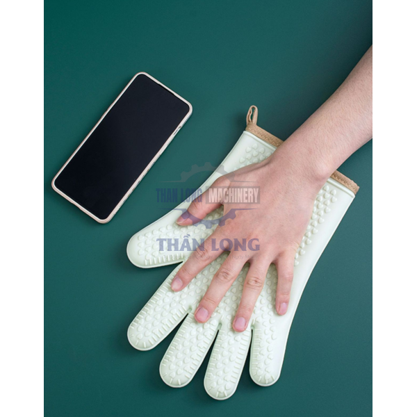 Bao tay Silicon cách nhiệt, chống trơn, chống nóng, 2 LỚP