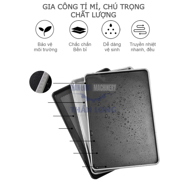 Khay nướng bánh công nghiệp 400x600mm, nhiều loại, giá tốt