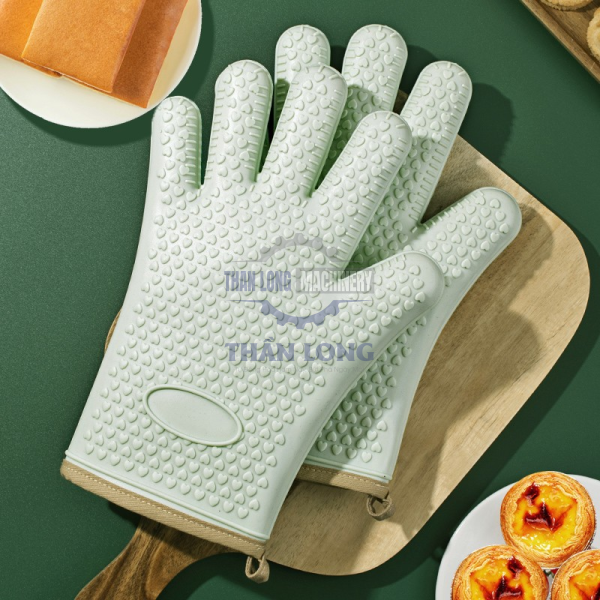 Bao tay Silicon cách nhiệt, chống trơn, chống nóng, 2 LỚP